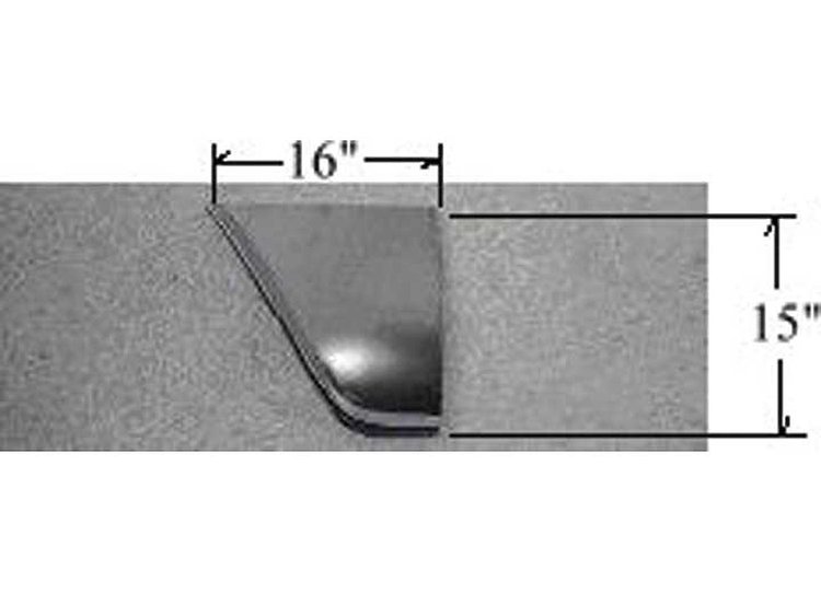 LH FT FENDER LWR RR SEC CHEV/GMC P/U/PANEL TRUCK 60-66
