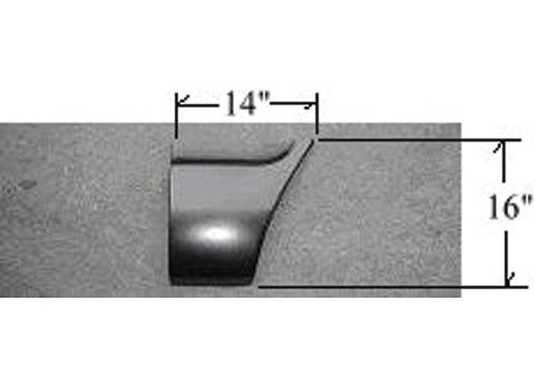 Front Fender - Rear Section Lower 1967-72 Truck