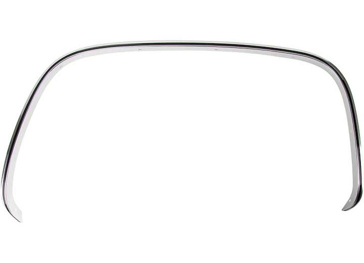 RH FT WHEEL WELL MLDG CHR W/ BLK INSERT CHEVY/GMC P/U 81-87 BLAZER/JIMMY/S UBURBAN 81-88