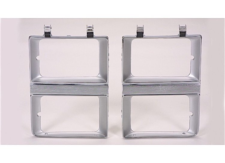 LH H.L. DOOR CHR/ARG W/ DUAL RECT H.L. CHEVY/GMC P/U/BLAZER/JIMMY/SUBURBAN 81-82