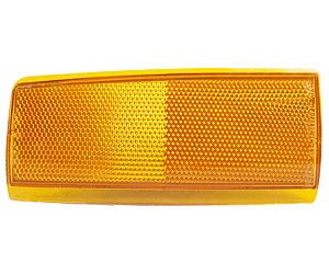 LH SIDEMARKER LAMP REFLECTOR 1PC DESIGN W/ SINGLE SEALED BEAM H.L. 6.5 IN . LONG CHEVY/GMC C/K P/U 8