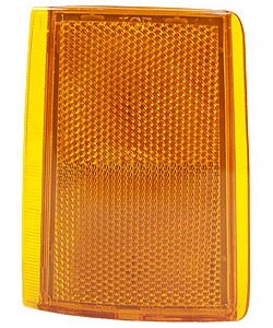 LH UPR SIDEMARKER REFLECTOR 2PC DESIGN W/ DUAL SEALED BEAM/COMP TYPE H.L. C HEVY C/K P/U 88-93 BLAZER/TAHOE/SUBURBAN 92-93