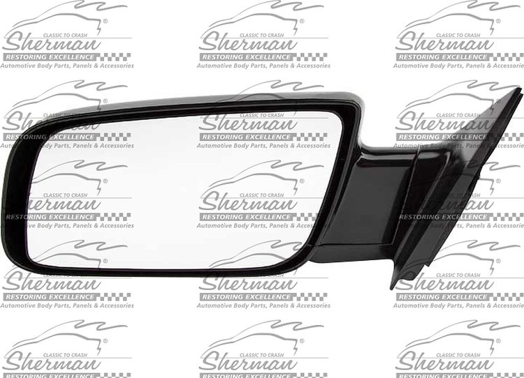 LH DOOR MIRROR MAN NON-HTD GLOSS BLK FLDG CHEVY/GMC C/K P/U 88-02 BLAZER/T AHOE/YUKON 92-00 SUBURBAN 92-99