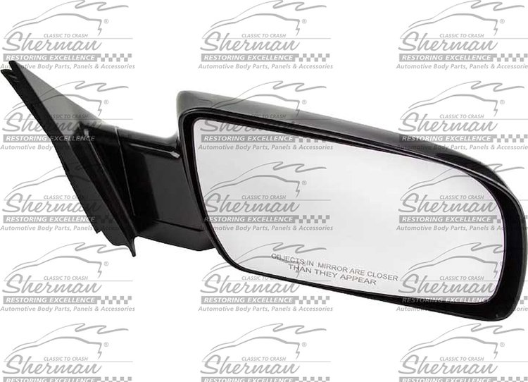 RH DOOR MIRROR MAN NON-HTD GLOSS BLK FLDG CHEVY/GMC C/K P/U 88-02 BLAZER/T AHOE/YUKON 92-00 SUBURBAN 92-99