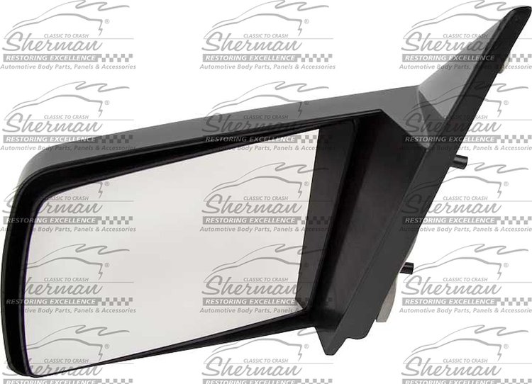 LH DOOR MIRROR MAN NON-HTD GLOSS BLK NON-FLDG W/SPORT PKG CHEVY/GMC C/K P/U 88-02