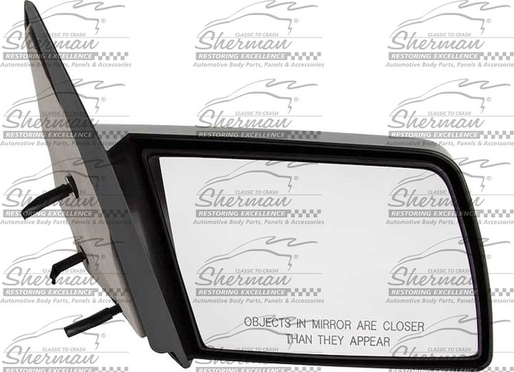 RH DOOR MIRROR MAN NON-HTD GLOSS BLK NON-FLDG W/SPORT PKG CHEVY/GMC C/K P/U 88-02