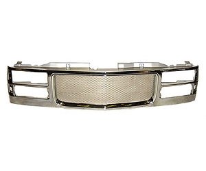PERFORMANCE GRILLE CHR W/ COMP TYPE H.L. W/ HONEYCOMB MESH CHEV/GMC P/U 94- 02 SUBURBAN 97-99