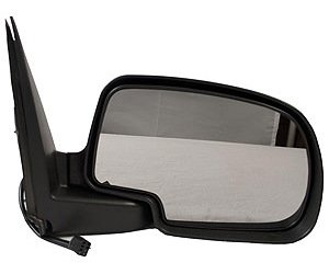 RH DOOR MIRROR PWR NON-HTD TEXT BLK W/CHR CVR FLDG SILVERADO/SIERRA 99-02