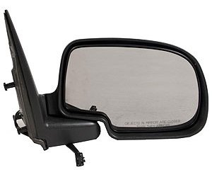 RH DOOR MIRROR PWR HTD TEXT W/CHR CVR NON-FLDG SILVERADO/SIERRA 99-02