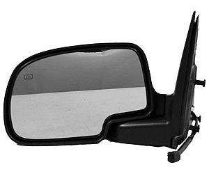 LH DOOR MIRROR PWR HTD TEXT W/GLOSS BLK CVR P FLDG SILVERADO/SIERRA 99-02