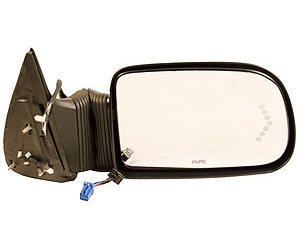 RH DOOR MIRROR PWR EXTEND/RETRACT TOW TYPE HTD TEXT BLK FLDG W/VISIBLE ILLU M SIGNAL ARROW SILVERADO/SIERRA CLASSIC 03-07
