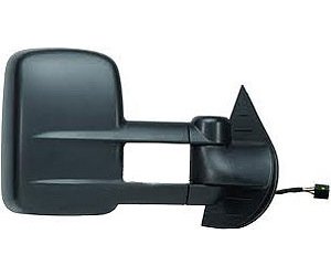 RH DOOR MIRROR PWR HTD TEXT BLK FLDG TELESCOPING TOW TYPE W/VISIBLE ILLUM S IGNAL ARROW SILVERADO/SIERRA 07-11