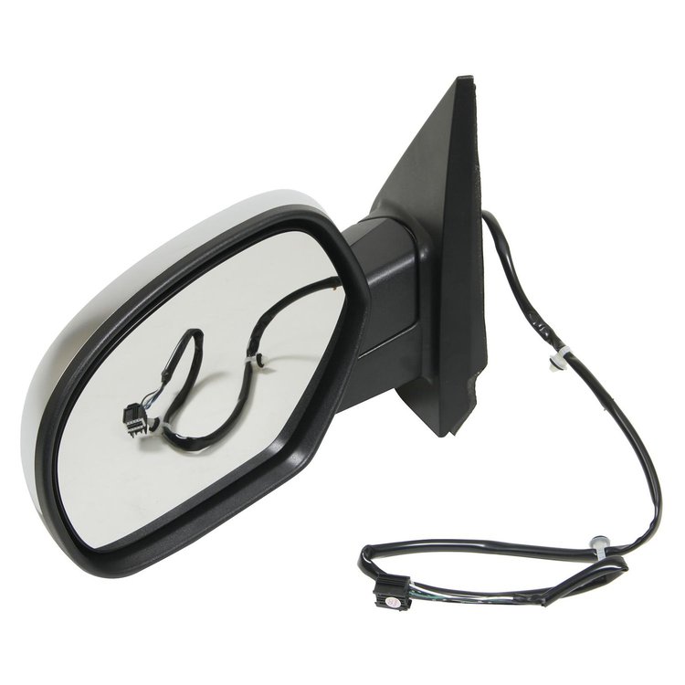 LH DOOR MIRROR MAN NON-HTD TEXT BLK FLDG TELESCOPING TOW TYPE W/O SIGNAL SI LVERADO/SIERRA 07-11