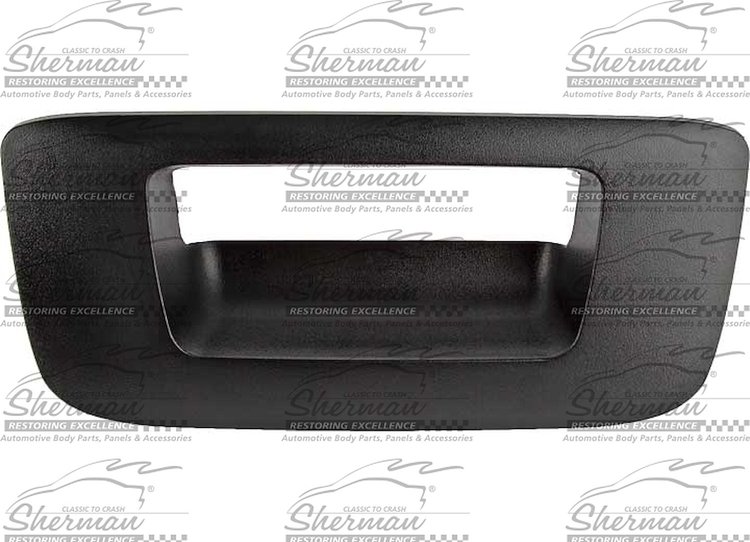 RR GATE HDL BEZEL TEXT BLK W/O KEY SILADO PU HYBRID 07-11SIERRA PU HYBRID 09-11SILVERADO PU 07-11SIERRA PU 07-11