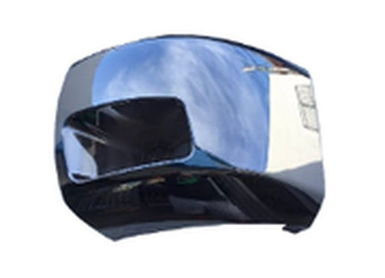 LH FT BMPR EXT OTR FACE BAR CAP CHRM W/FOG LAMP SLVRDO 07-13