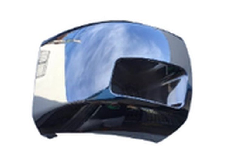 RH FT BMPR EXT OTR FACE BAR CAP CHRM W/FOG LAMP SLVRDO 07-13