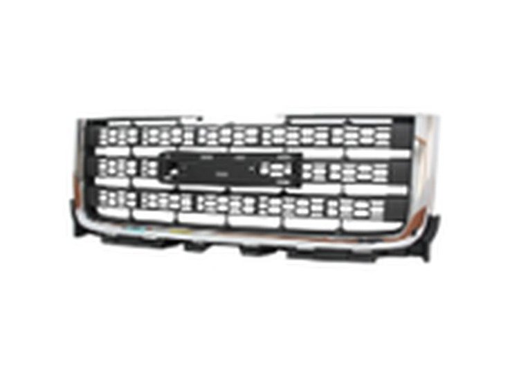 GRILLE DARK GRAY W/ CHROME MOLDING SIERRA 2500/3500 11-14