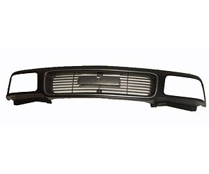GRILLE BLK P W/ MESH W/O MLDG HOLES GMC P/U 94-97 JIMMY SLS W/ COMP TYPE H.L. 95-97