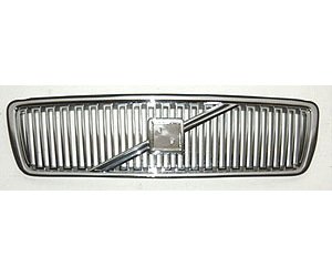 GRILLE CHR/SIL W/O EMBLEM VOLVO C70 CPE S70 SDN V70 WGN EXC R/XC 98