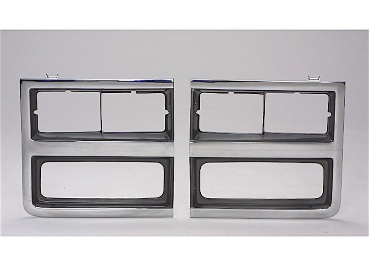RH H.L. DOOR CHR/ARG W/ DUAL RECT H.L. CHEVY BLAZER/SUBURBAN 89-91