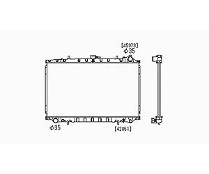 RADIATOR 1 ROW W/ OR W/O AIR 3.5L V6 ALTIMA 02-06 MAXIMA 04-06
