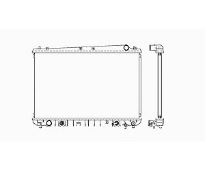 RADIATOR 1 ROW W/ OR W/O AIR SIENNA 3.0 V6 00-98