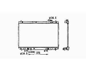 RADIATOR W/ OR W/O HDC W/ OR W/O AIR W/O TOWING PKG 3.0 V6 HIGHLANDER EXC H YBRID 01-07