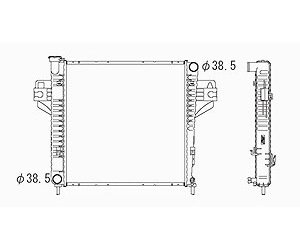 RADIATOR 1 ROW W/ AIR 2.4L L4 GAS ENG LIBERTY W/AT 02-05