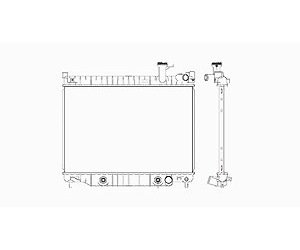 RADIATOR 1 ROW W/ OR W/O HDC W/ OR W/O AIR V8 5.3/6.0L TRAILBLAZER/ENVOY/BR AVADA/RAINIER 02-09