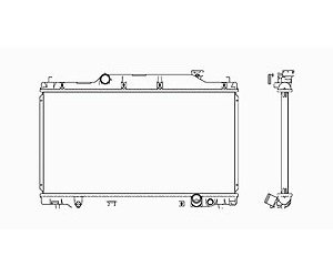 RADIATOR 1 ROW 2.0L L4 M/T W/ OR W/O AIR CIVIC H-BACK 02-05