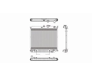 RADIATOR 1 ROW W/ OR W/O HDC W/ OR W/O AIR A/MT W/TOC 2.8 3.5L COLORADO/C ANYON 04-06 2.9 3.7L 07-11