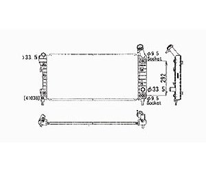 RAD 1 ROW W/ OR W/O AIR/HDC V6 3.4L IMPALA/MONTE CARLO 04-05 3.8L IMPALA/M ONTE CARLO 04-05 3.8 ALLU