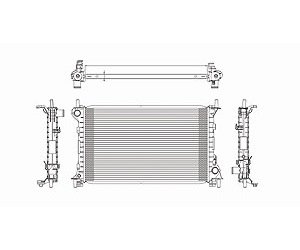 RADIATOR 1 ROW W/ OR W/O AIR 4CYL A/T FOCUS 2.0/2.3L 05-07