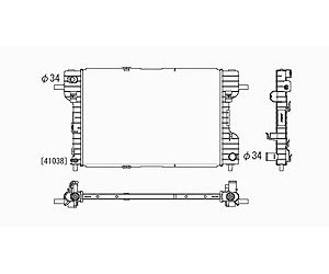 RADIATOR 1 ROW W/ OR W/O AIR W/ OR W/O HDC 3.0L V6 FIVE HUNDRED/MONTEGO/FRE ESTYLE 05-07