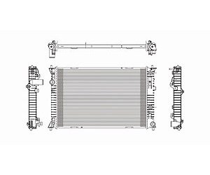RADIATOR 1 ROW W/ OR W/O HDC W/ OR W/O AIR 2.3 3.0L W/TOC FUSION/MILAN 06-0 9 ZEPHYR 06 LINCOLN MKZ 07-09