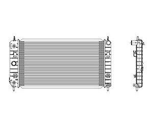 RADIATOR 1 ROW W/ OR W/O AIR/HDC 2.4L/3.6L G6 06-10 AURA 07-10 MALIBU 08- 11 MALIBU HYBRID 08-10