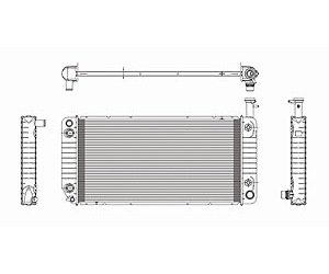 RADIATOR 1 ROW W/ OR W/O HDC W/ OR W/O AIR 4.8L/6.0L EXPRESS/SAVANA 05-10