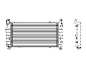 RAD 1 ROW W/ OR W/O AIR/HDC 4.8L/5.3L/6.0/6.2L V8 SILVERADO/SIERRA/SUBURBAN /TAHOE/YUKON/YUKON XL 07-11