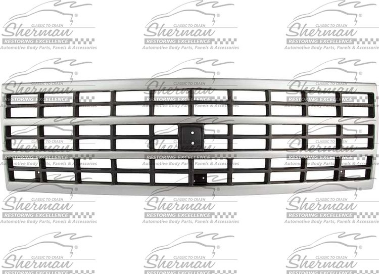 GRILLE SIL/DK ARG CHEVY VAN 92-96