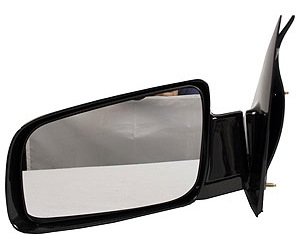 LH DOOR MIRROR MAN NON-HTD GLOSS BLK P NON-FLDG ASTRO/SAFARI 85-05