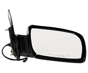 RH DOOR MIRROR PWR NON-HTD GLOSS BLK NON-FLDG ASTRO/SAFARI 00-05