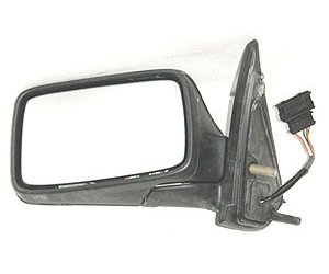 LH DOOR MIRROR PWR HTD SMOOTH BLK FLDG CABRIO 95-99 GOLF/GTI/JETTA 93-99
