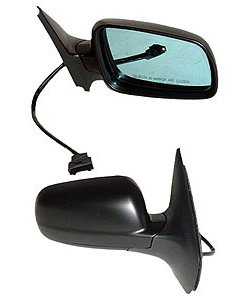 RH DOOR MIRROR PWR REM HTD SMOOTH BLK NON-FLDG W/O MEM W/O BLUE TINT GLASS USA TYPE GEN4 GOLF/GTI/JETTA 99-07