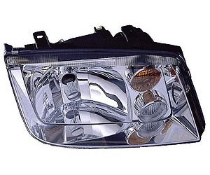 RH H.L. ASSY COMBINATION TYPE W/ CLEAR BULB/AMBER TURN SIGNAL LENS/FOG LAMP JETTA 02-05