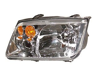 LH H.L. ASSY COMBINATION TYPE W/ CLEAR BULB/AMBER TURN SIGNAL LENS W/O FOG LAMP JETTA LATE 02-05