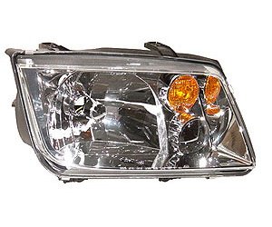 RH H.L. ASSY COMBINATION TYPE W/ CLEAR BULB/AMBER TURN SIGNAL LENS W/O FOG LAMP JETTA LATE 02-05