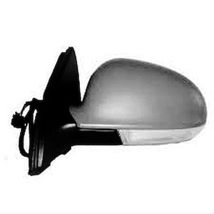 LH DOOR MIRROR PWR HTD SMOOTH GREY P NON-FLDG W/PUDDLE LAMP JETTA SDN GEN 5 05-10