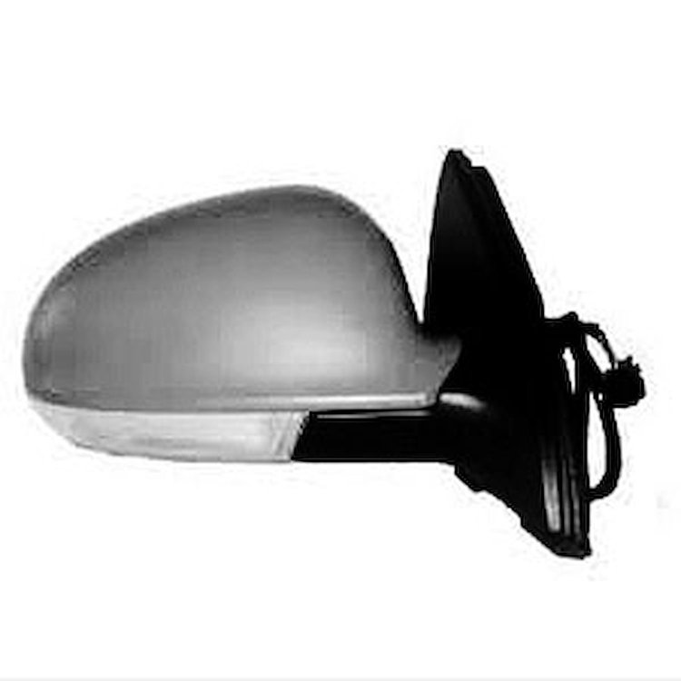 RH DOOR MIRROR PWR HTD SMOOTH GREY P NON-FLDG W/PUDDLE LAMP JETTA SDN GEN 5 05-10