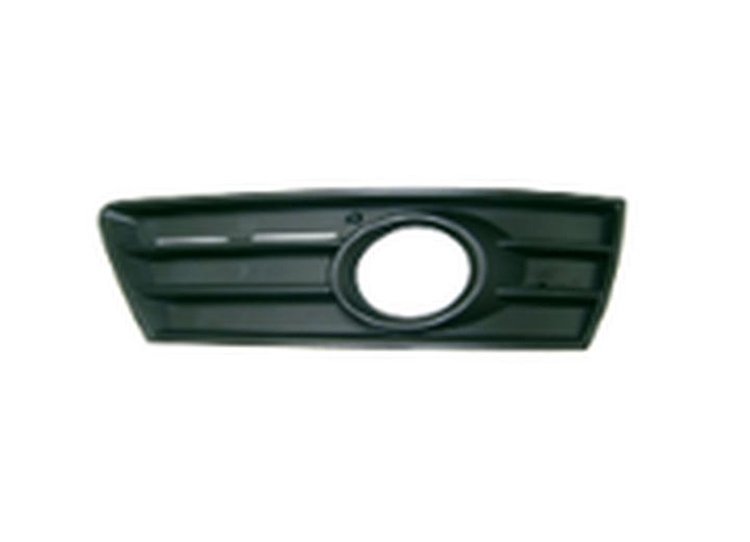 RH FT BMPR GRILLE P BLK W/FOG HOLE LWR PASSAT CC 09-11