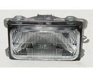 LH H.L. OUTR DUAL RECT W/BLACK RING MULTI-VEHICLE